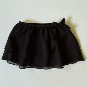 Black Ballet Skirt Size 4 5 XS Danskin Freestyle Elastic Waist EUC Dance Flowy
